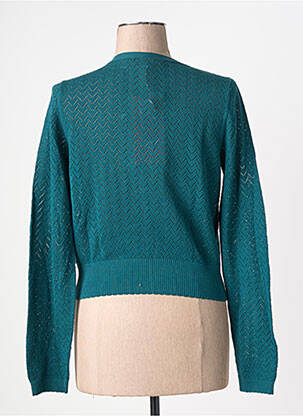 Gilet manches longues stretch vert BLUTSGESCHWISTER femme