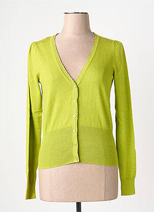 Gilet manches longues resserrée sur le bas vert KING LOUIE femme