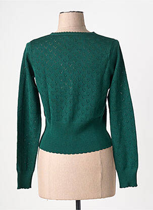 Gilet manches longues resserrée sur le bas vert KING LOUIE femme