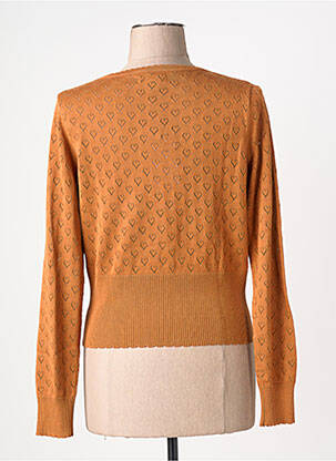 Gilet manches longues resserrée sur le bas orange KING LOUIE femme