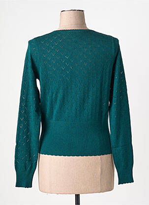 Gilet manches longues resserrée sur le bas vert KING LOUIE femme