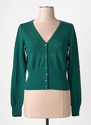 Gilet manches longues stretch vert KING LOUIE femme
