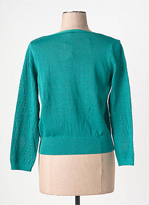 Gilet manches longues manches 3/4 vert BLUTSGESCHWISTER femme