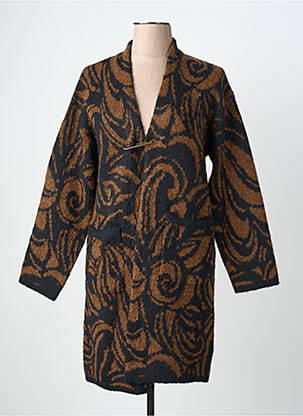 Gilet manches longues stretch marron SURKANA femme