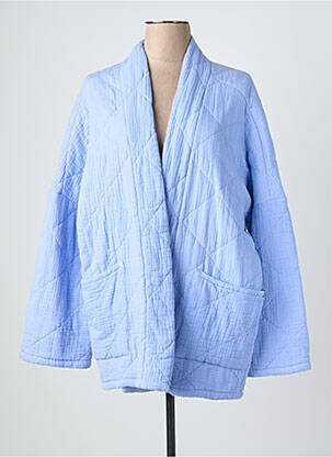Veste kimono manches longues bleu DANEFAE femme