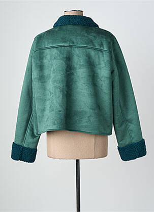 Manteau court coupe droite sans capuche vert KING LOUIE femme