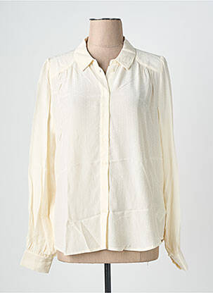 Chemisier tissage crêpe manches longues beige KING LOUIE femme