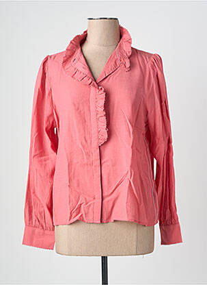 Chemisier coupe droite manches longues rose WHITE STUFF femme