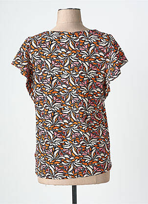 T-shirt imprimé fantaisie manches courtes orange BLUTSGESCHWISTER femme