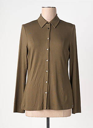 Chemisier coupe cintrée manches longues vert SURKANA femme