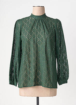 Blouse col rond manches longues vert KING LOUIE femme