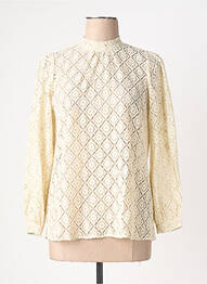 Blouse col rond manches longues beige KING LOUIE femme
