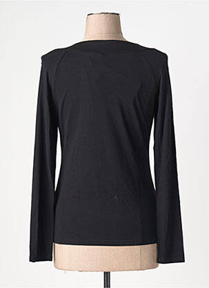 Top coupe cintrée manches longues noir BLUTSGESCHWISTER femme