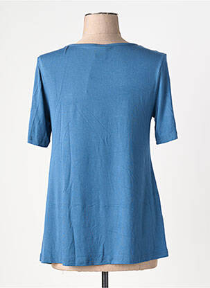 T-shirt col rond manches courtes bleu BY BASICS femme