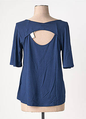 T-shirt col rond manches courtes bleu BLUTSGESCHWISTER femme