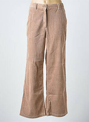 Pantalon droit fermeture zippée sous rabat boutonné taille normale beige WHITE STUFF femme