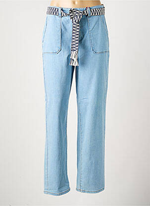 Jeans coupe slim tissage brut taille normale bleu LA PETITE ETOILE femme