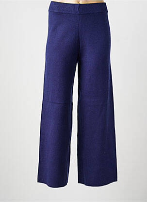 Pantalon droit stretch taille normale bleu LA FIANCÉE femme