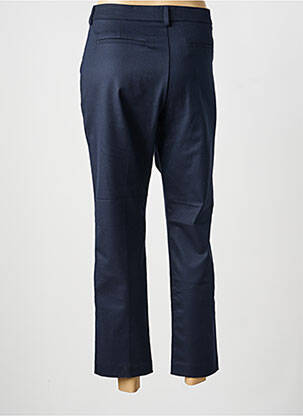 Pantalon chino tissage popeline taille normale bleu KANOPE femme