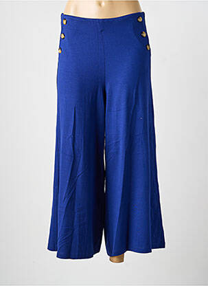 Pantalon large tissage popeline taille normale bleu KING LOUIE femme