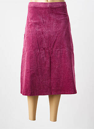 Jupe longue coupe évasée violet MARGOT femme