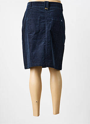 Jupe mi-longue coupe droite bleu MOUSQUETON femme