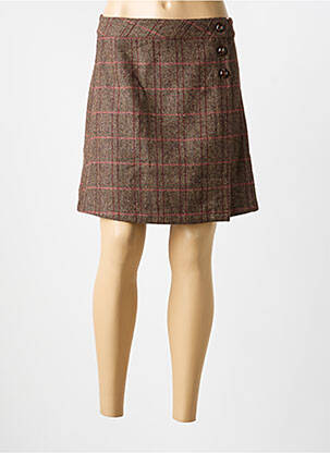Jupe courte poches marron LA PETITE ETOILE femme