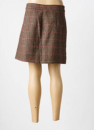 Jupe courte poches marron LA PETITE ETOILE femme