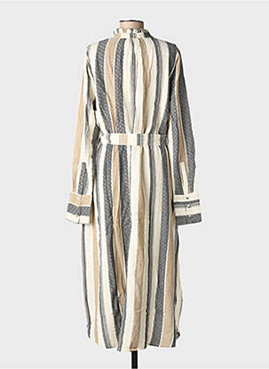 Robe longue manches longues manches longues beige RHUM RAISIN femme