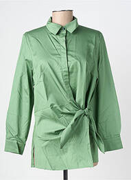 Chemisier coupe droite manches longues vert RHUM RAISIN femme