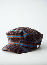 Casquette tissage popeline marron SURKANA homme