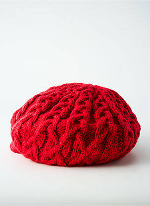 Casquette visière souple rouge SEEBERGER femme