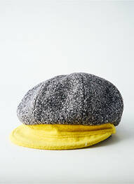 Casquette doublure textile jaune SEEBERGER femme