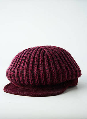 Casquette visière souple rouge SEEBERGER femme