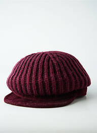 Casquette visière souple rouge SEEBERGER femme