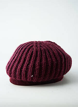 Casquette visière souple rouge SEEBERGER femme