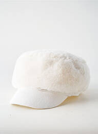 Casquette visière souple blanc SEEBERGER femme