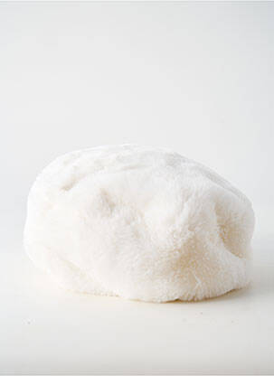 Casquette tissage polaire blanc SEEBERGER femme