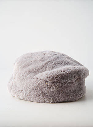 Casquette tissage polaire gris SEEBERGER femme