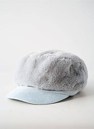 Casquette tissage polaire gris clair SEEBERGER femme