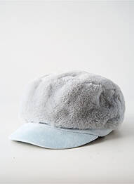 Casquette visière souple gris clair SEEBERGER femme