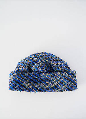 Bonnet doublure bleu SEEBERGER unisexe