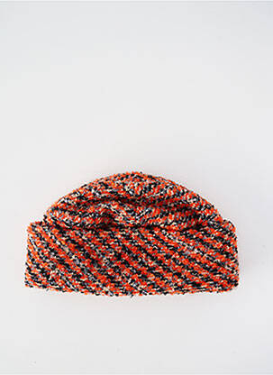 Bonnet doublure orange SEEBERGER unisexe