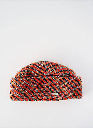 Bonnet doublure orange SEEBERGER unisexe