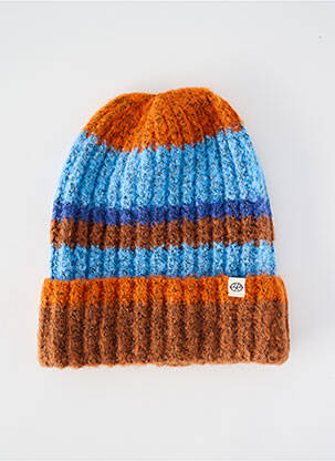 Bonnet maille tricot marron SURKANA femme