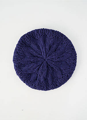 Chapeau bord-côtes violet KING LOUIE femme