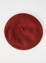 Bonnet forme béret marron KING LOUIE femme