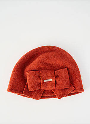 Bonnet orange SEEBERGER femme