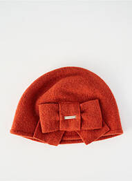 Bonnet orange SEEBERGER femme