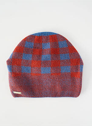 Bonnet maille fine bleu SEEBERGER homme